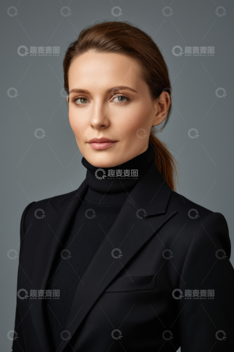 高清大图下载【趣麦麦图】职业女性商务肖像特写