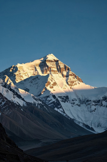 珠穆朗玛峰雪山风光