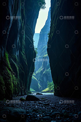 峡谷自然风光景象