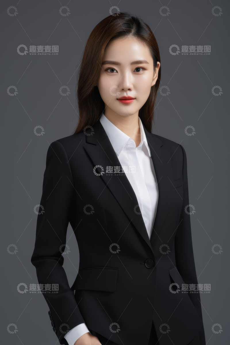 高清大图下载【趣麦麦图】职业女性商务正装半身照
