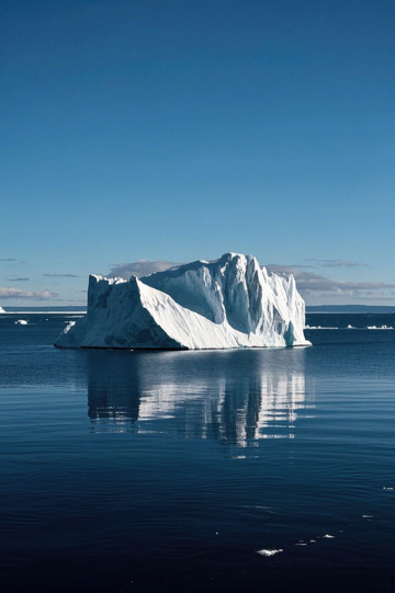 海洋上的巨型冰山