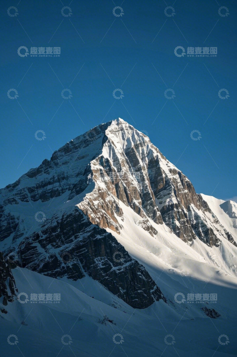高清大图下载【趣麦麦图】雪山全景自然风光