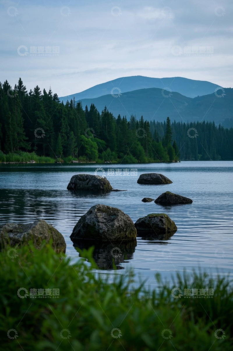 高清大图下载【趣麦麦图】山林湖泊自然风光