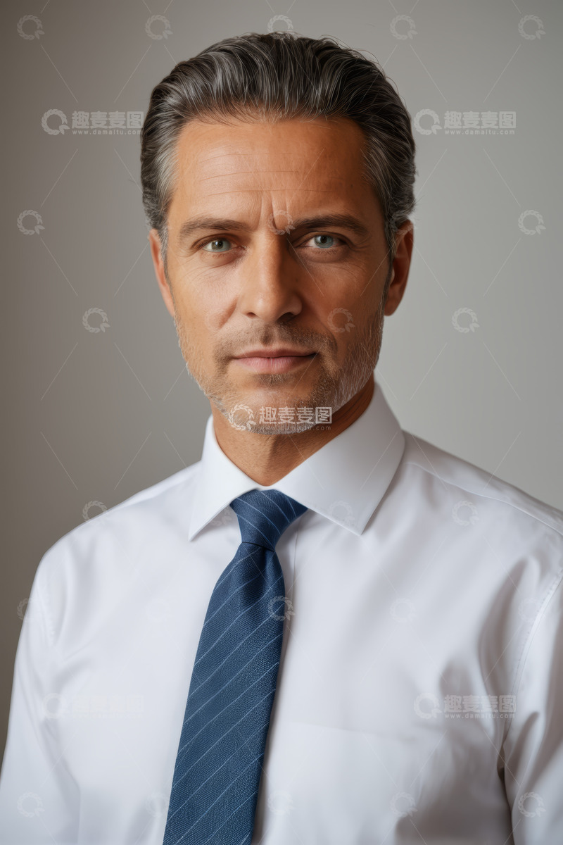 高清大图下载【趣麦麦图】商务男士正装肖像特写