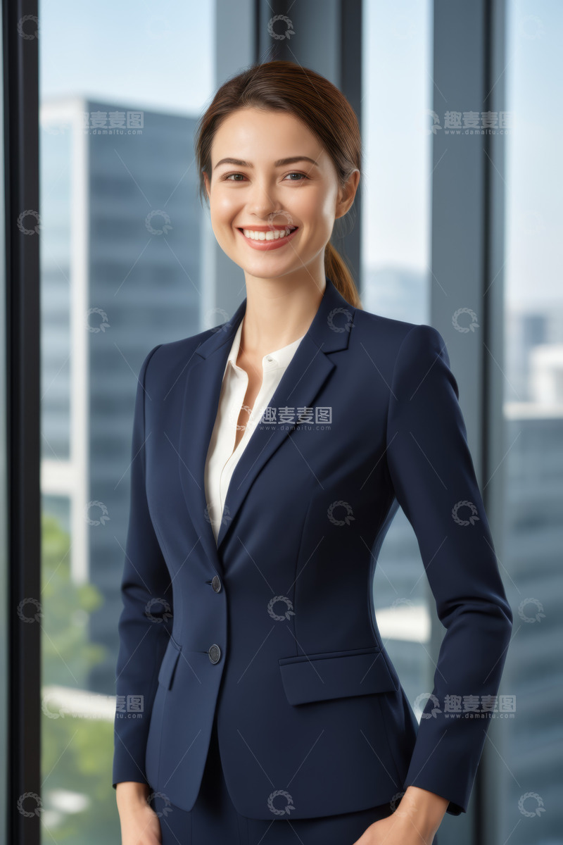 高清大图下载【趣麦麦图】亚洲女商人商务形象照