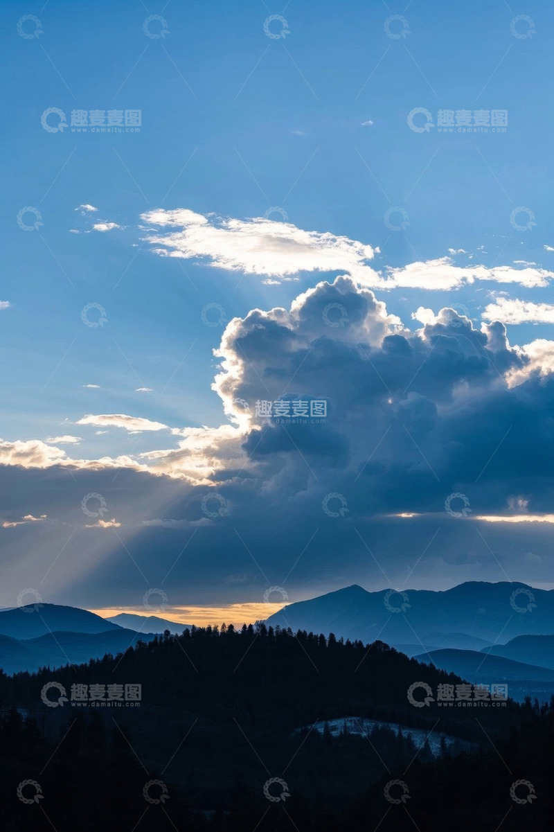 高清大图下载【趣麦麦图】山峦云海自然风光