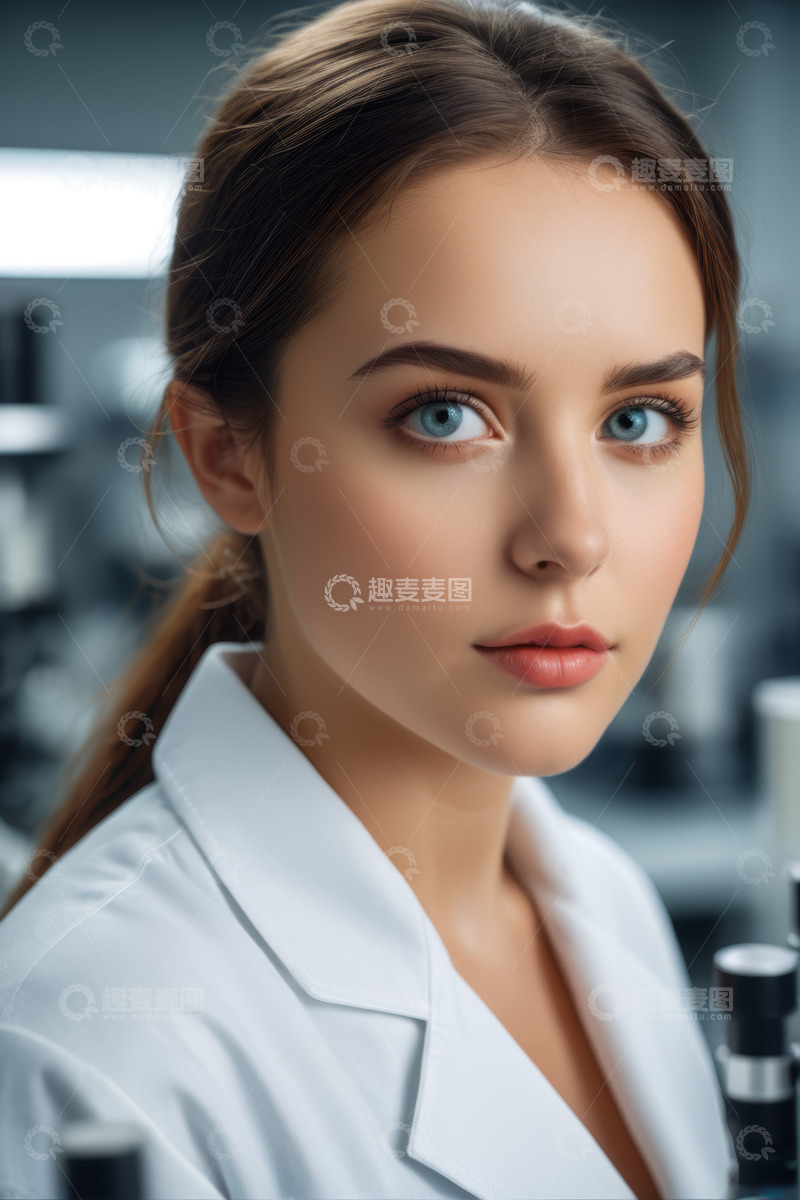 高清大图下载【趣麦麦图】实验室中的女性科研人员
