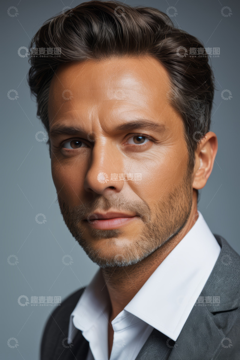 高清大图下载【趣麦麦图】西装男子商务风人物肖像