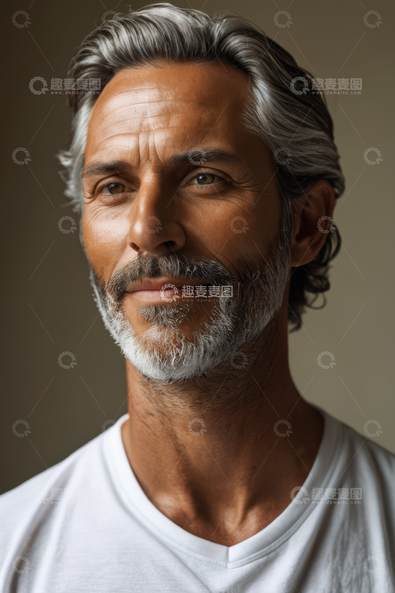 高清大图下载【趣麦麦图】成熟男性半身肖像特写