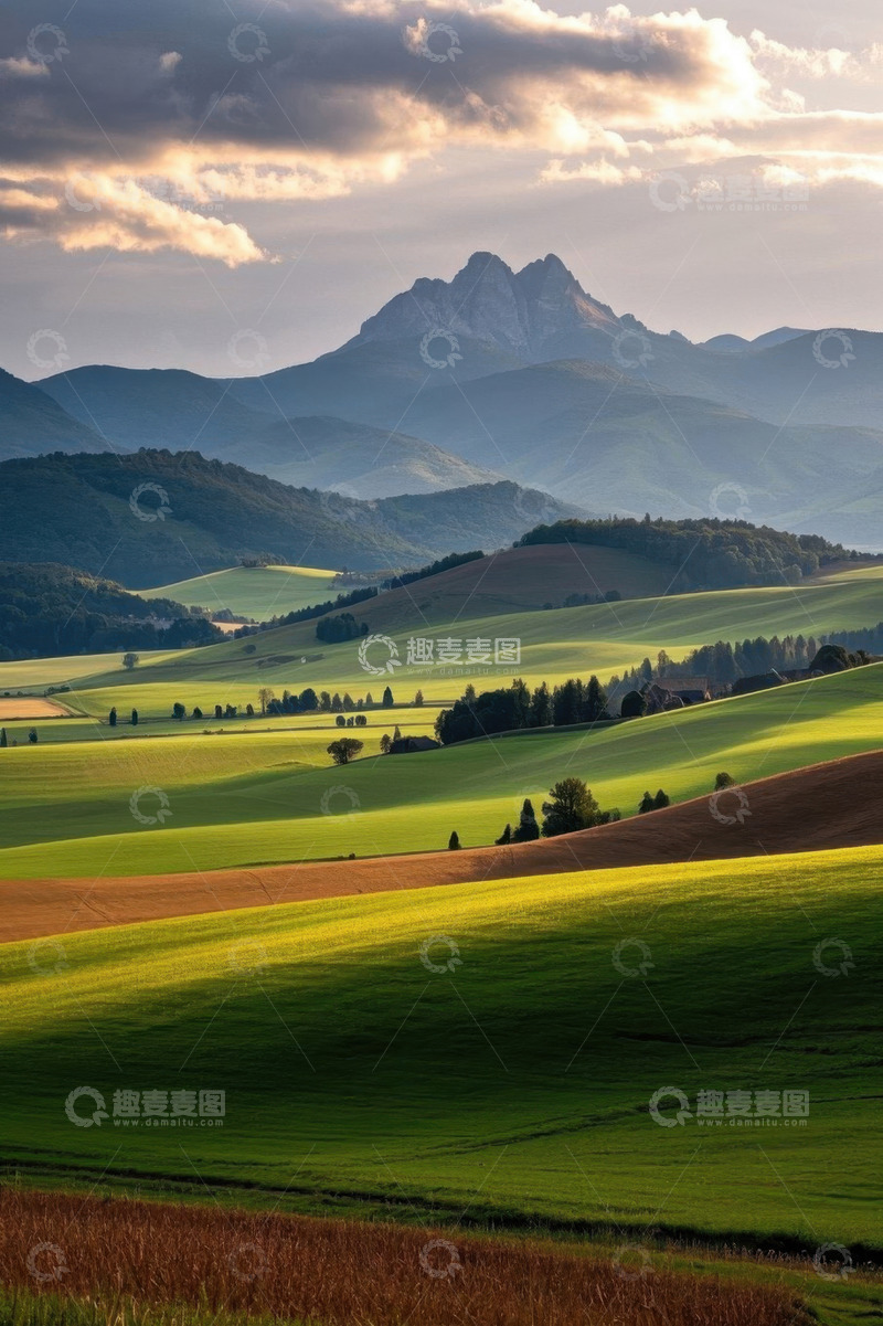 高清大图下载【趣麦麦图】山丘田野自然风光