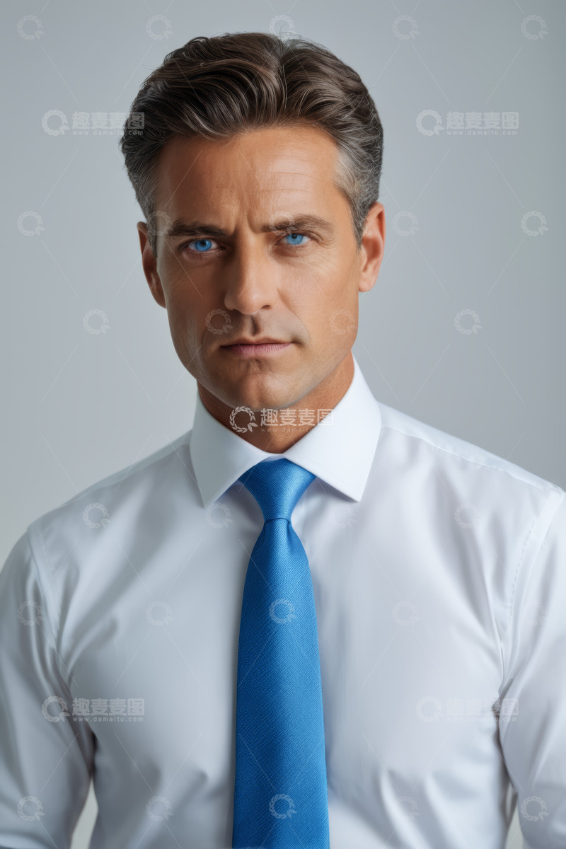 高清大图下载【趣麦麦图】商务男士正装正面肖像