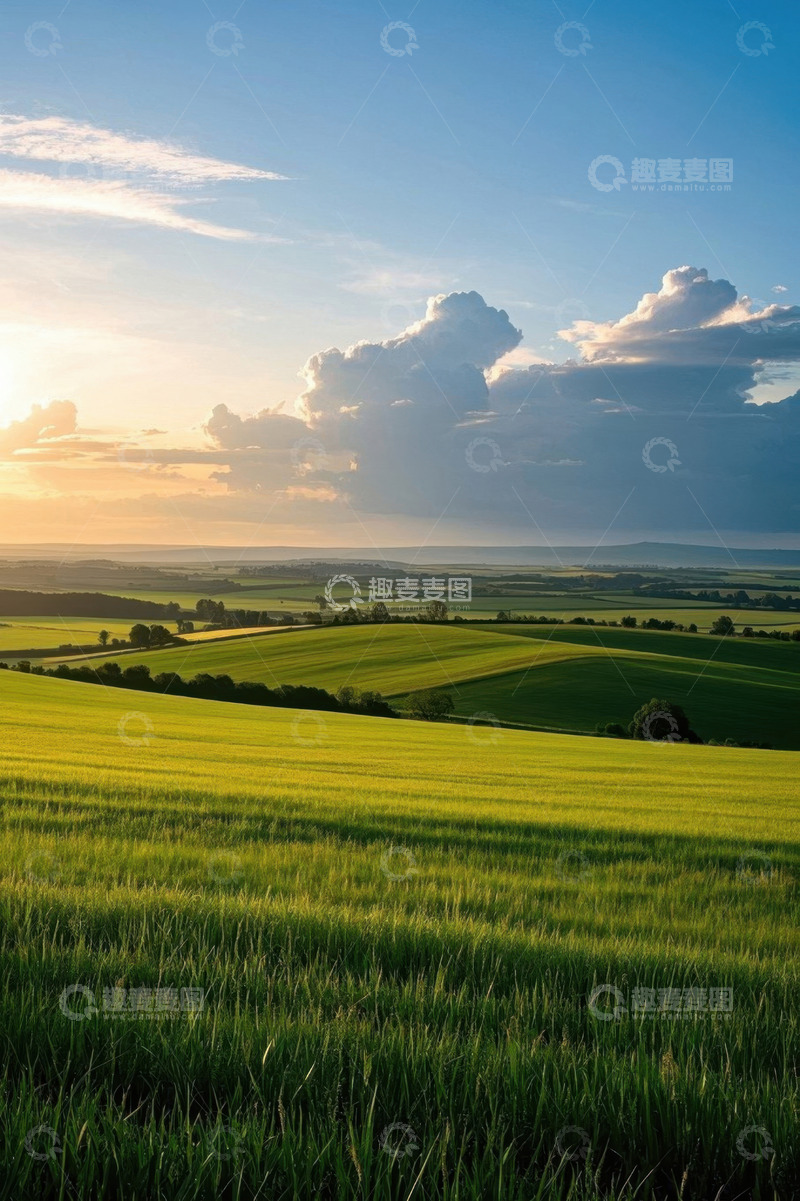 高清大图下载【趣麦麦图】田园风光田野全景