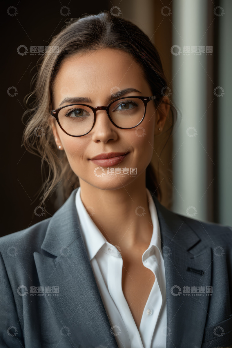 高清大图下载【趣麦麦图】年轻女商人职业肖像