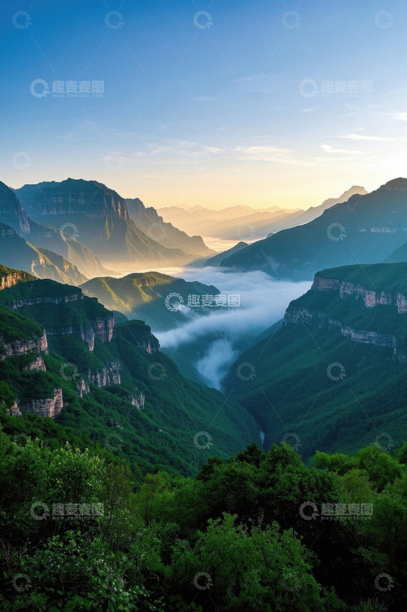 高清大图下载【趣麦麦图】太行山脉自然风光全景