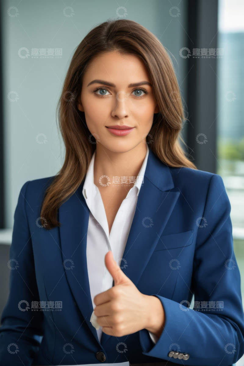 高清大图下载【趣麦麦图】职业女性商务形象竖版特写