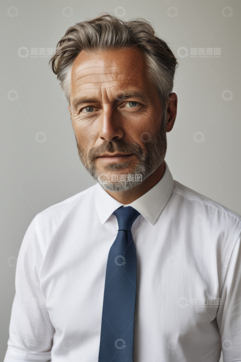 高清大图下载【趣麦麦图】商务男士正装肖像特写