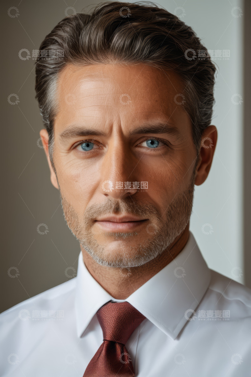 高清大图下载【趣麦麦图】商务男士正装肖像特写