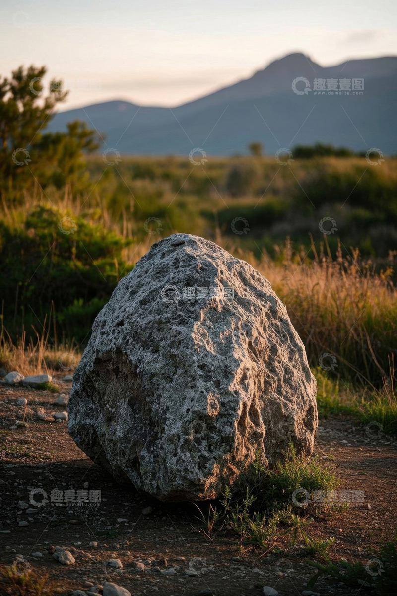 高清大图下载【趣麦麦图】户外荒野中的大石头景观