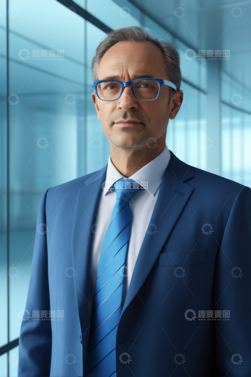 高清大图下载【趣麦麦图】商务男士办公室正装形象
