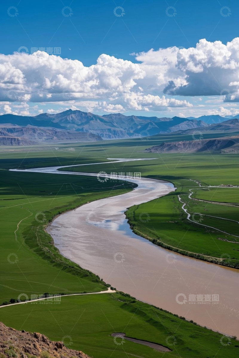 高清大图下载【趣麦麦图】草原河流山川自然风光