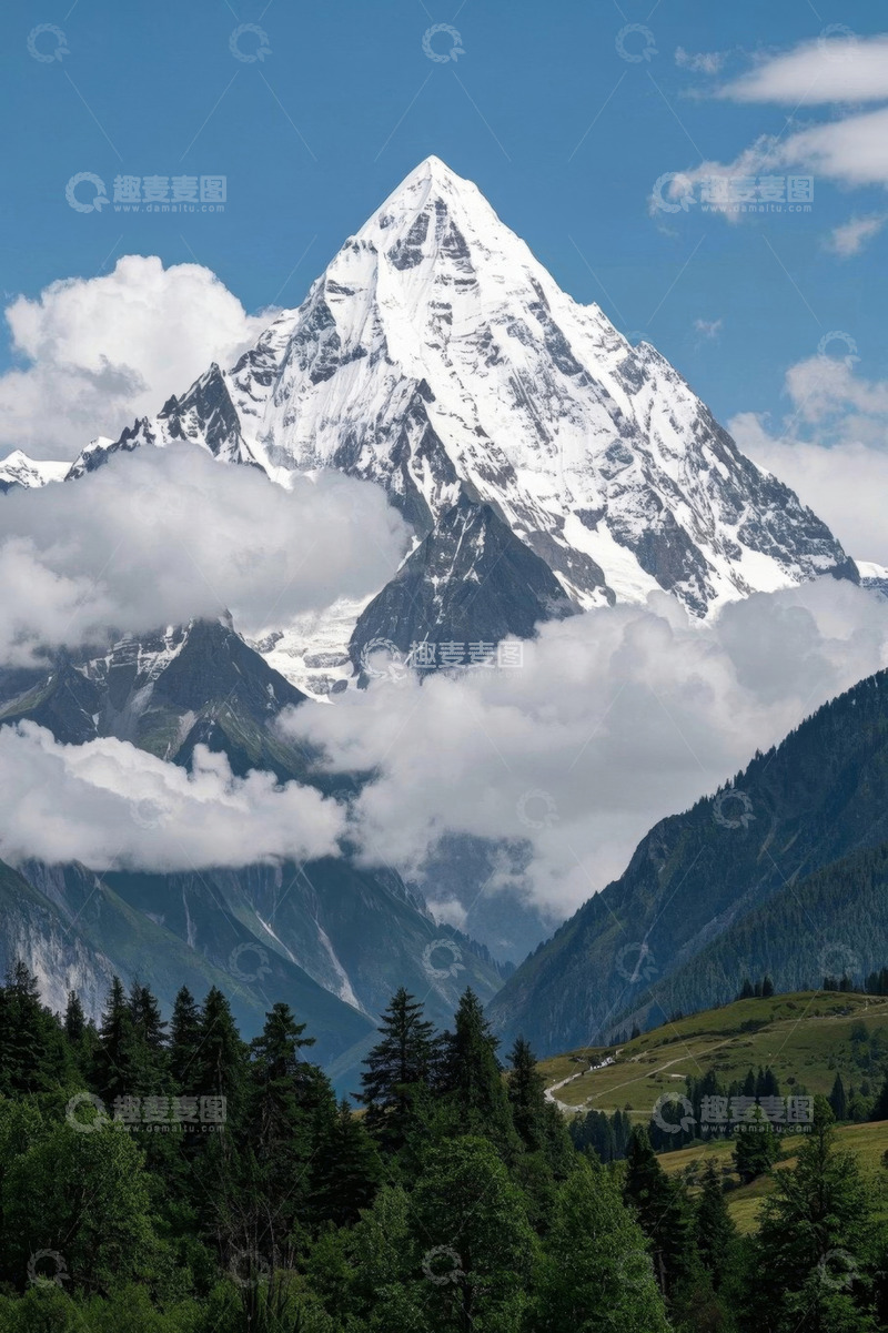 高清大图下载【趣麦麦图】雪山自然风光