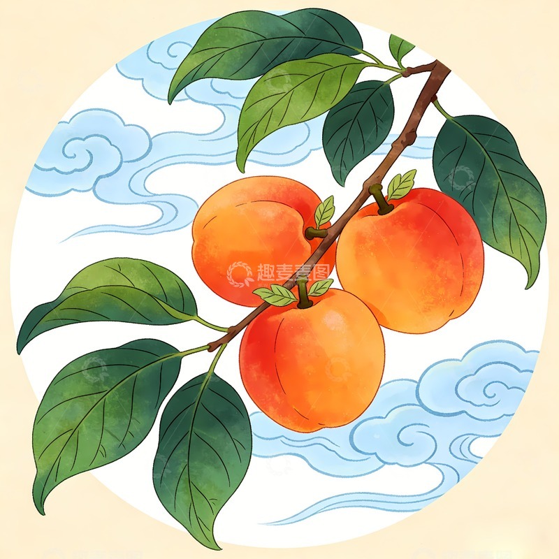 高清大图下载【趣麦麦图】黄杏杏杏仁红梅杏