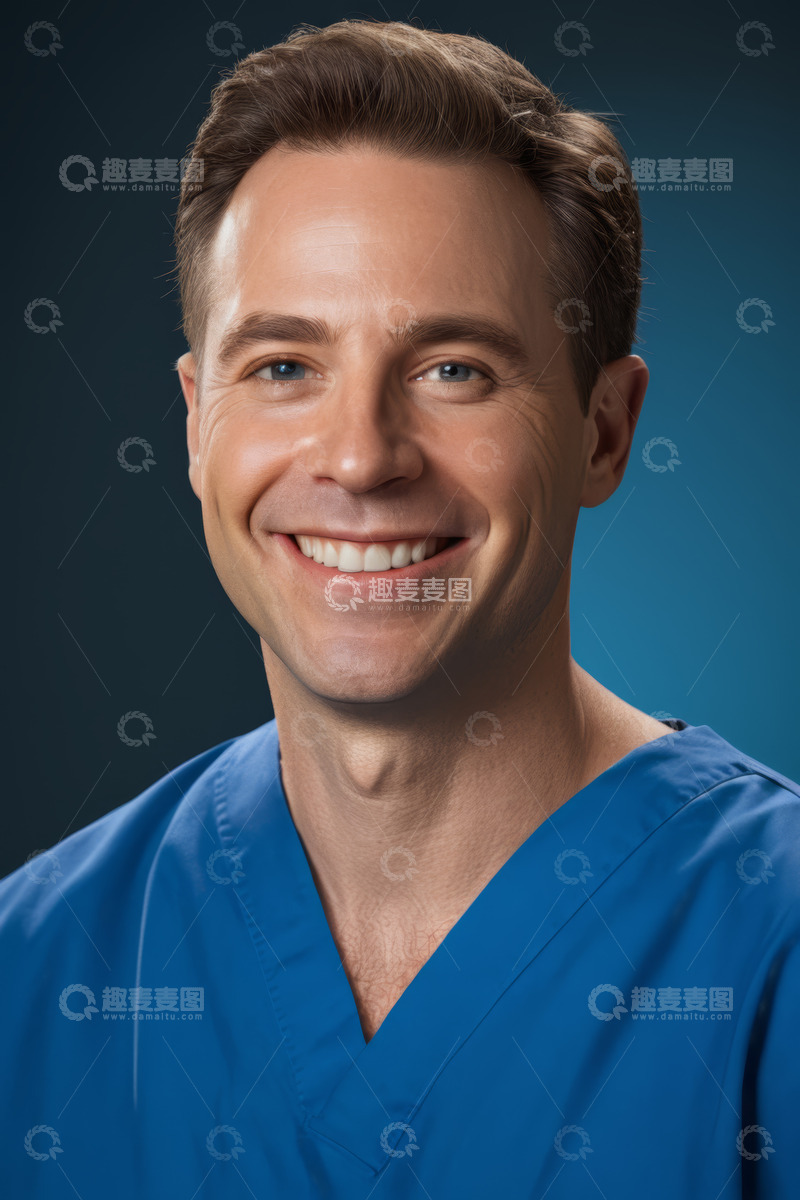 高清大图下载【趣麦麦图】微笑男医生半身照