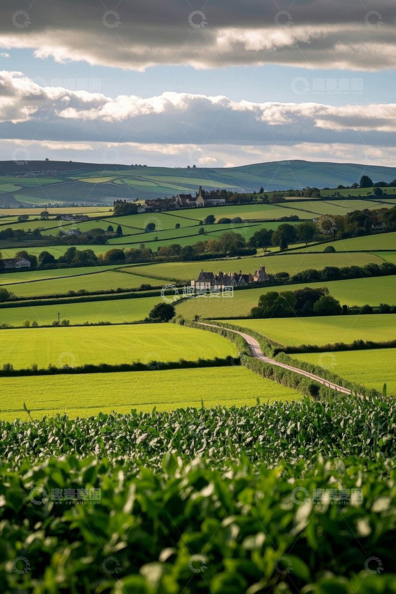 高清大图下载【趣麦麦图】田园乡村自然风光全景