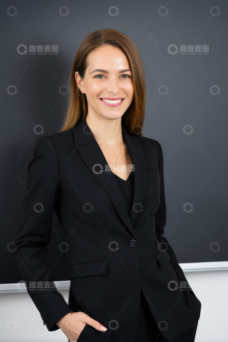 高清大图下载【趣麦麦图】职业女性微笑肖像