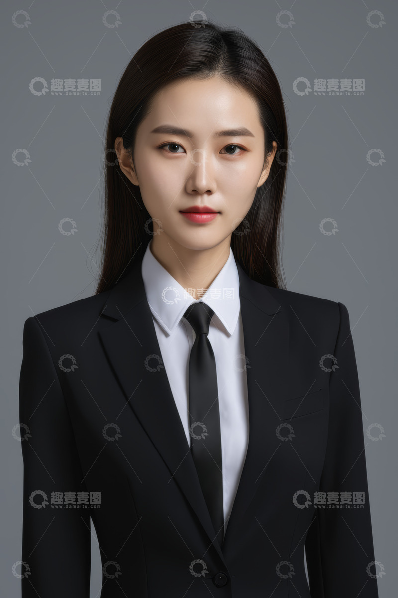 高清大图下载【趣麦麦图】职业装女性正面肖像