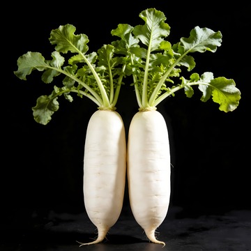 两根白萝卜图片