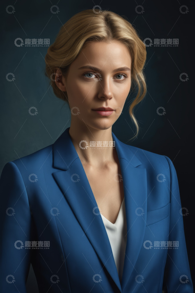 高清大图下载【趣麦麦图】职业女性半身肖像