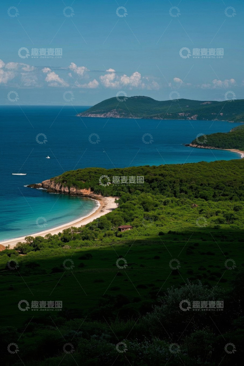 高清大图下载【趣麦麦图】海岸边的自然风光全景