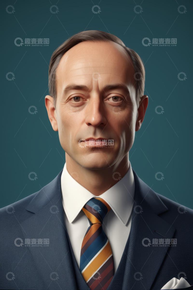 高清大图下载【趣麦麦图】商务男士正装肖像