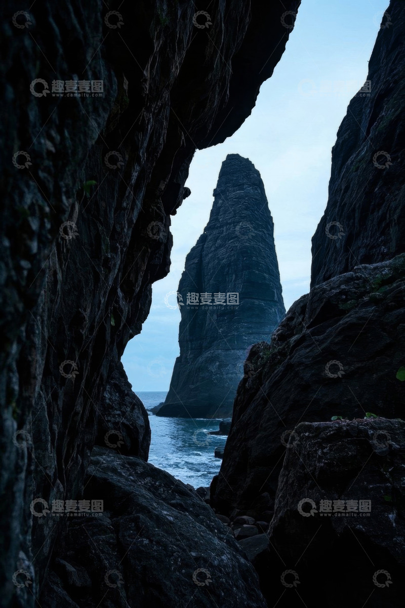 高清大图下载【趣麦麦图】海边岩石景观