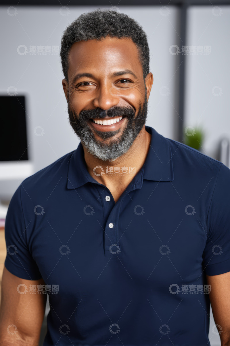 高清大图下载【趣麦麦图】微笑男士商务办公肖像