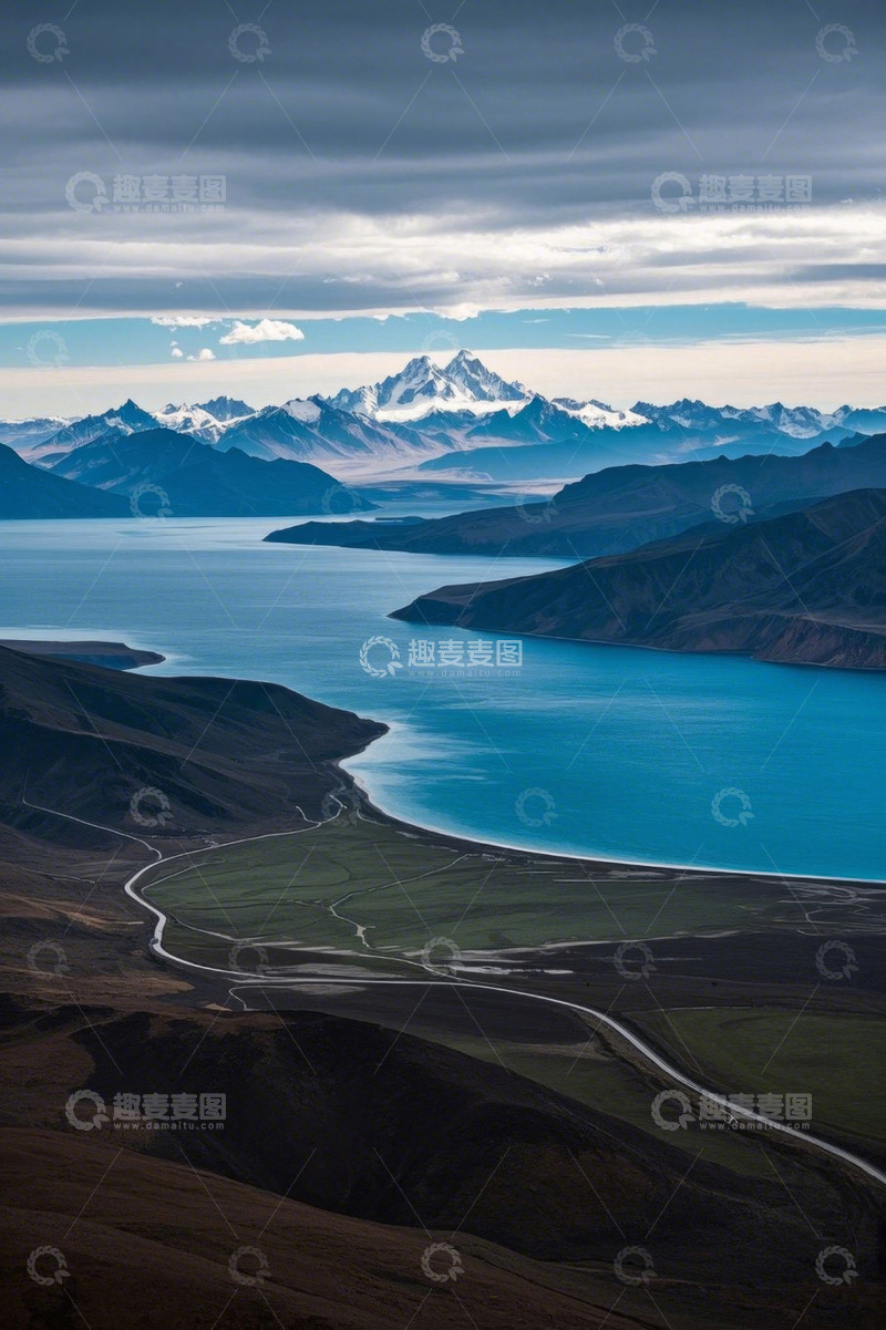高清大图下载【趣麦麦图】西藏高山湖泊自然风光
