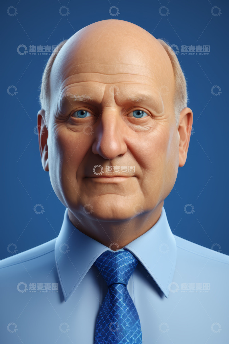 高清大图下载【趣麦麦图】老年商务人士肖像