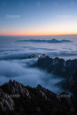 黄山云海日出自然风光