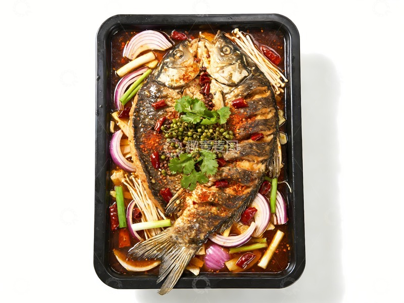 高清大图下载【趣麦麦图】巫山烤鱼麻辣烤鱼 