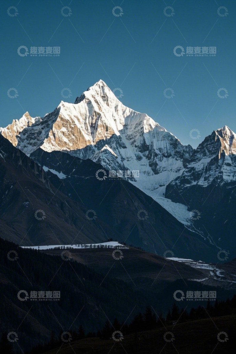 高清大图下载【趣麦麦图】雪山自然风光景色