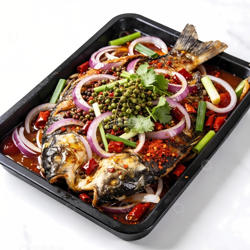高清大图下载【趣麦麦图】酸菜烤鱼豆花烤鱼