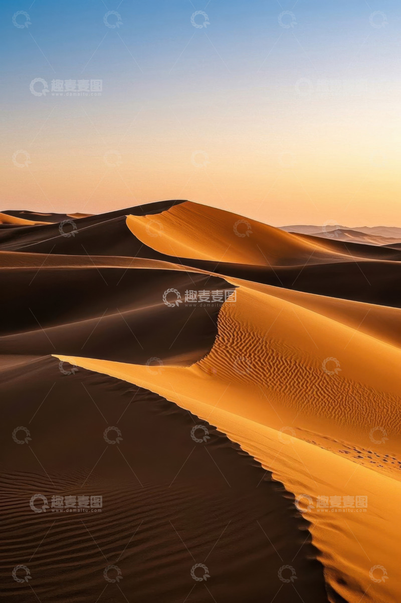高清大图下载【趣麦麦图】沙漠沙丘自然风光
