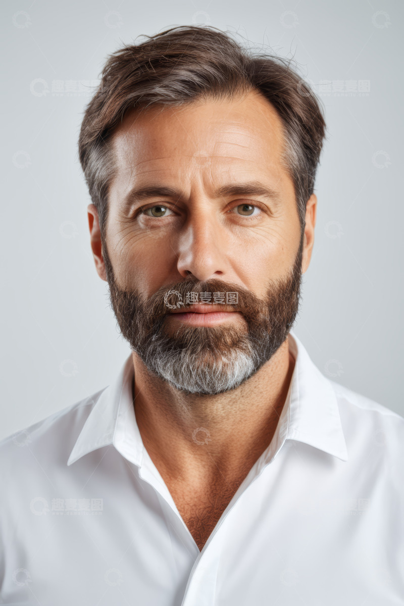 高清大图下载【趣麦麦图】成熟男士半身肖像