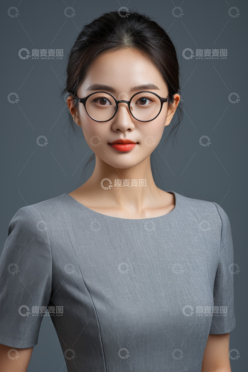 高清大图下载【趣麦麦图】职业女性半身肖像