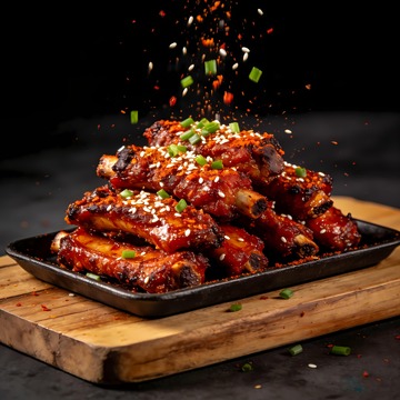 烧烤烤排骨图片