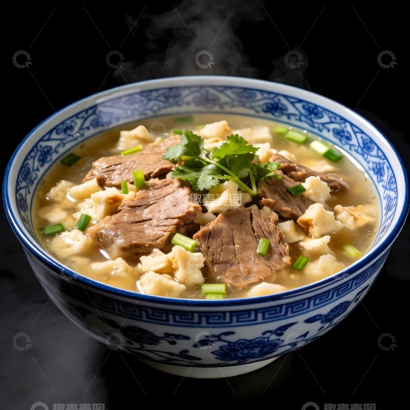 高清大图下载【趣麦麦图】一碗羊肉泡馍
