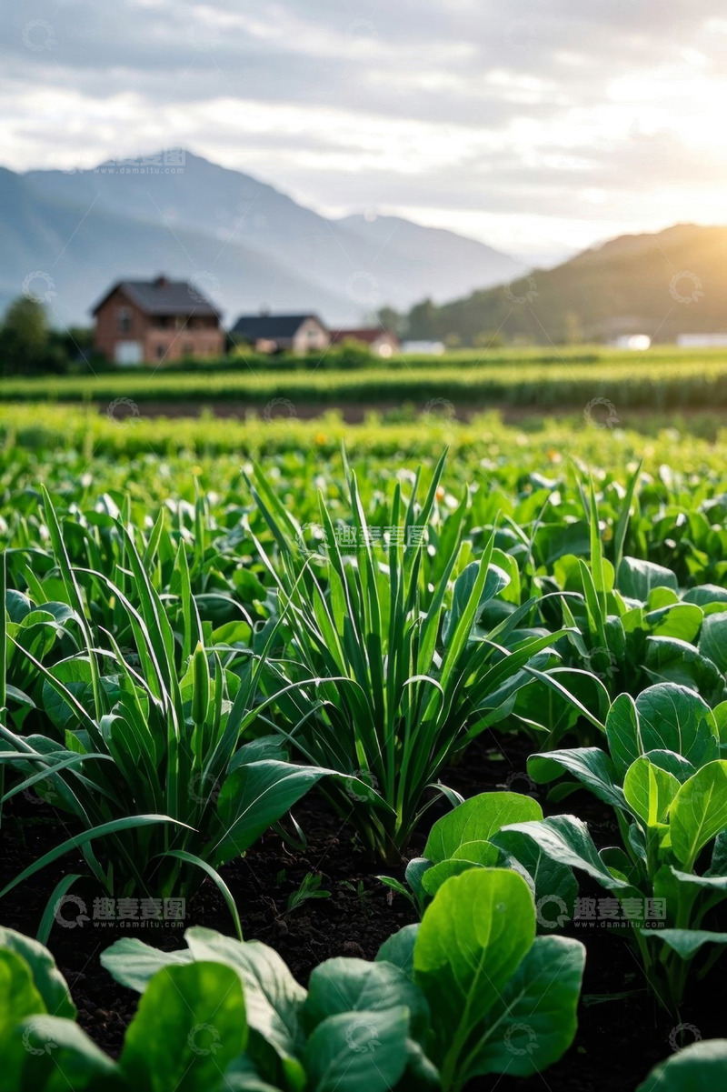 高清大图下载【趣麦麦图】田园农场蔬菜种植景观