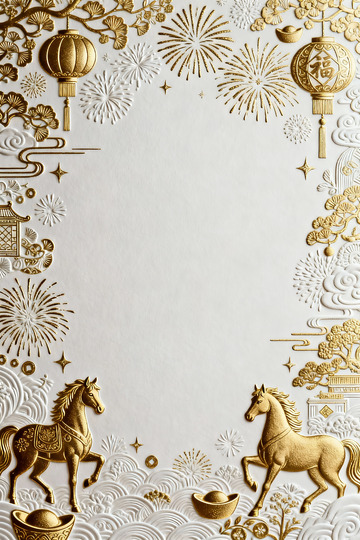 金色春节装饰图案背景设计