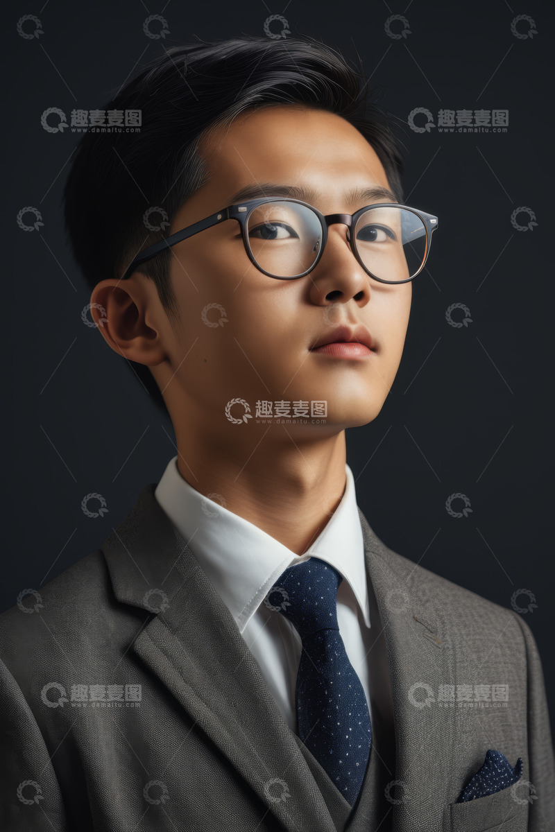 高清大图下载【趣麦麦图】商务男士正装肖像